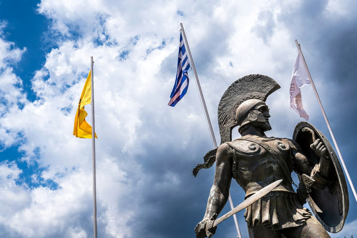 Estatua a Leonidas, Esparta