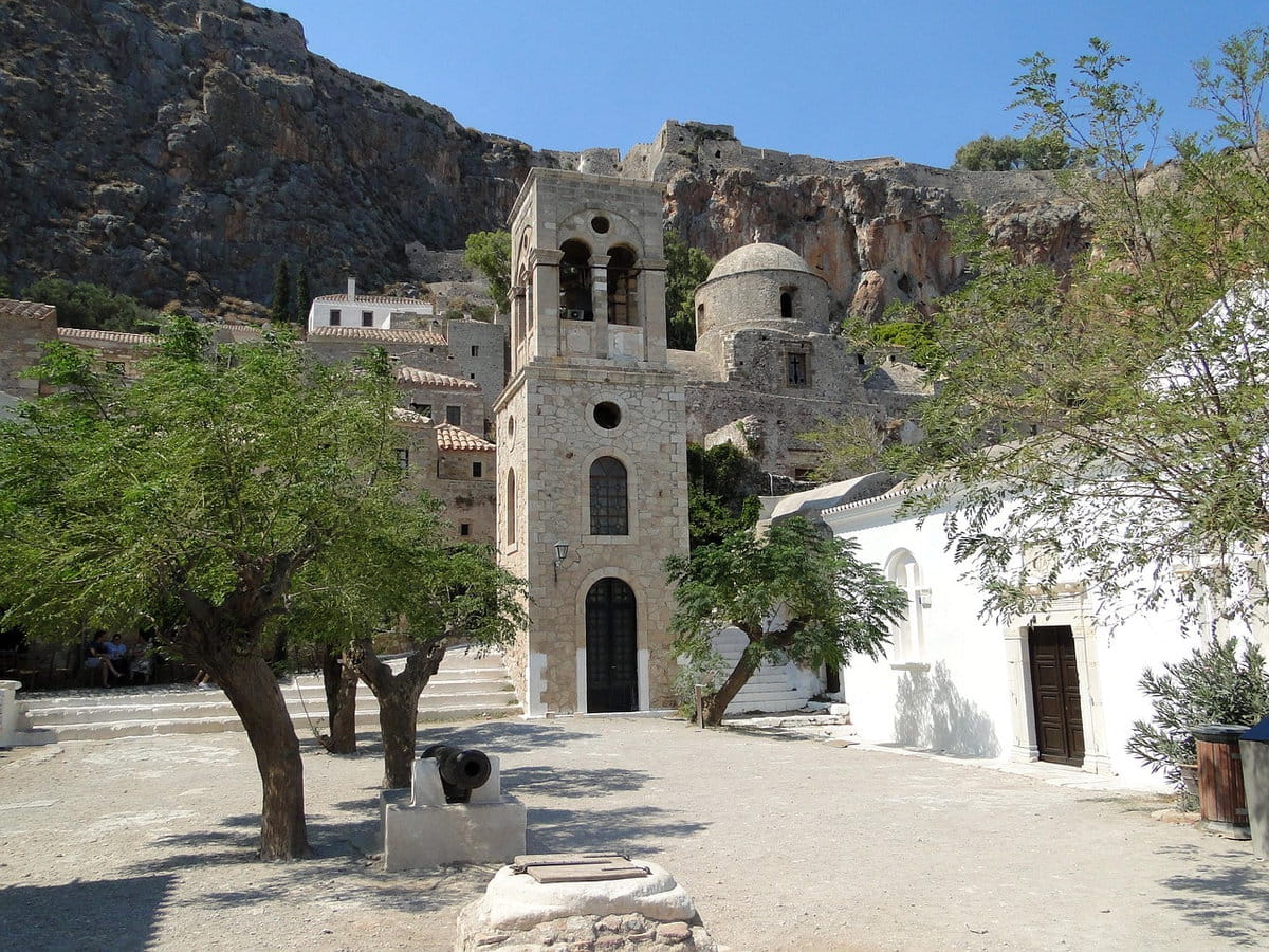 La iglesia de Elkomenos Christos en Monemvasia