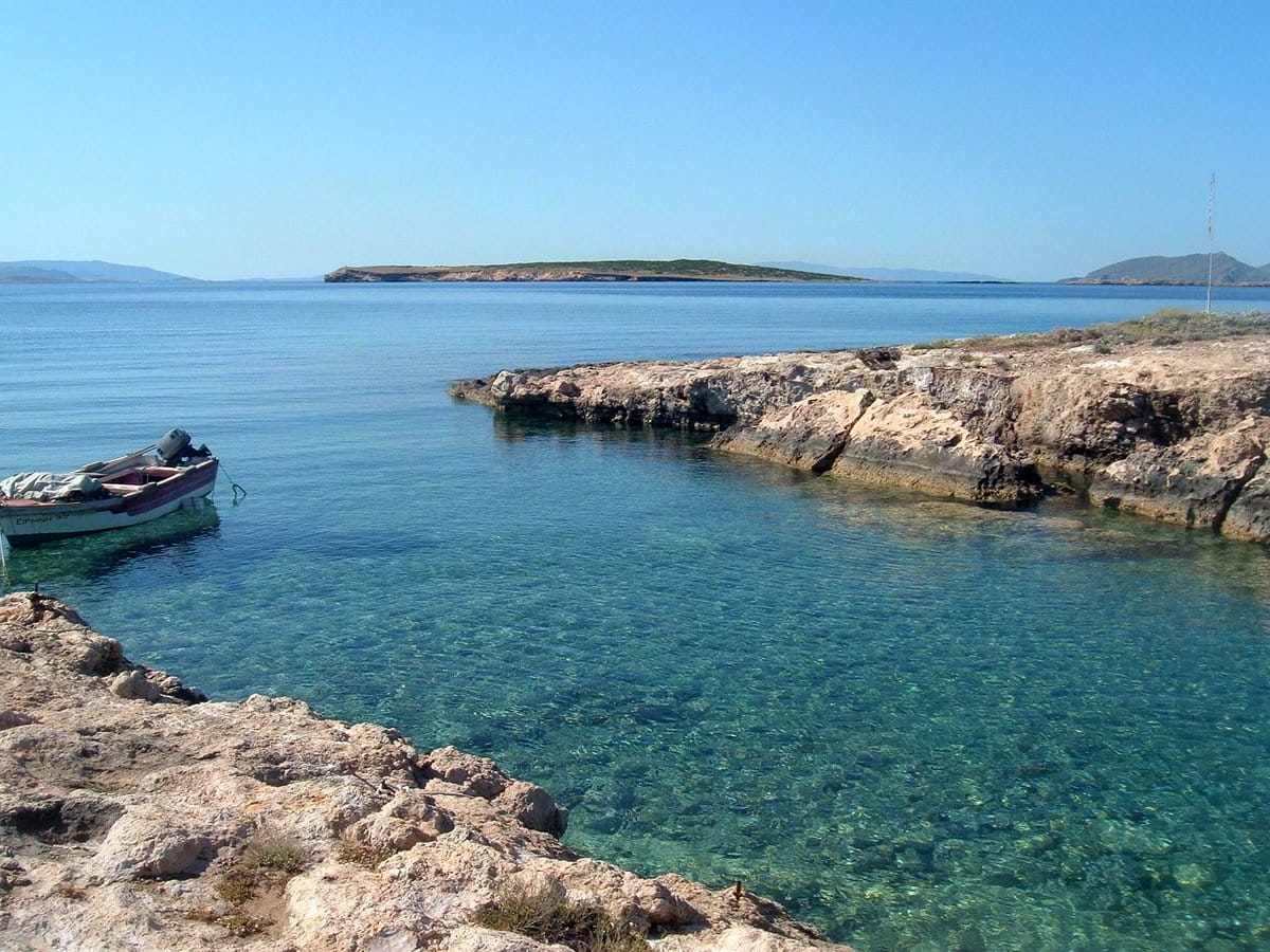 Perfil de la costa de Paros