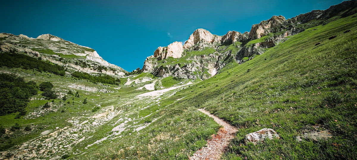 Valbonë en los Alpes Albaneses