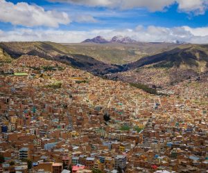 vista aerea la paz bolivia