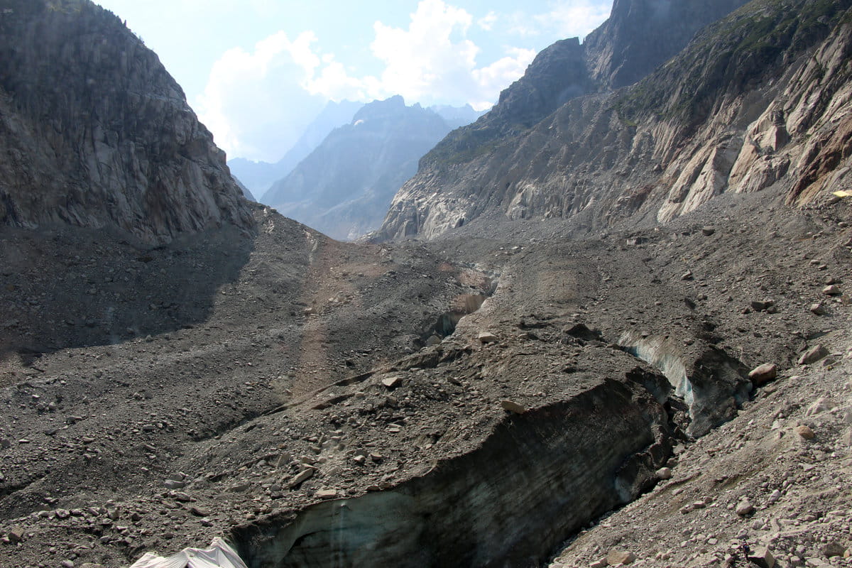 El glaciar de Mer de Glace