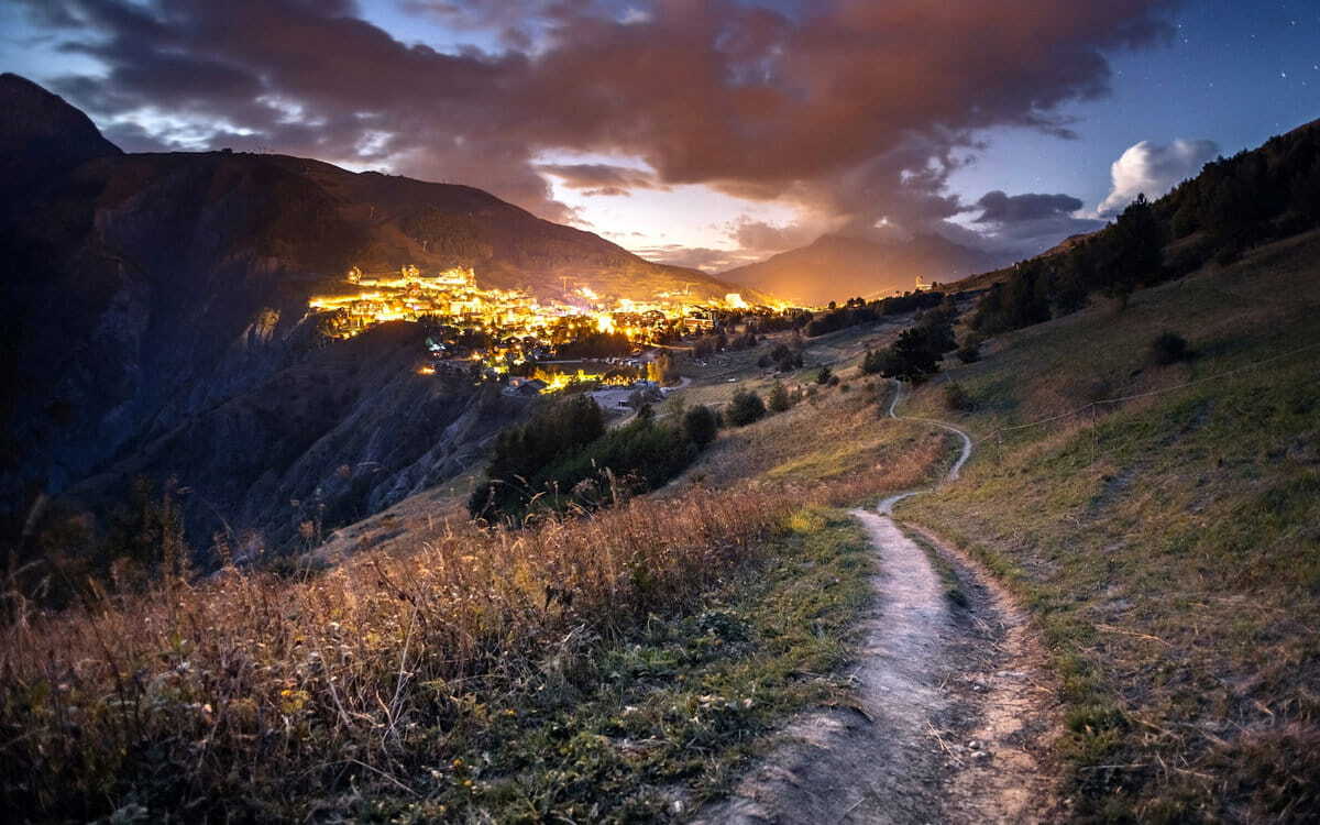 Senderos en Les Deux Alpes