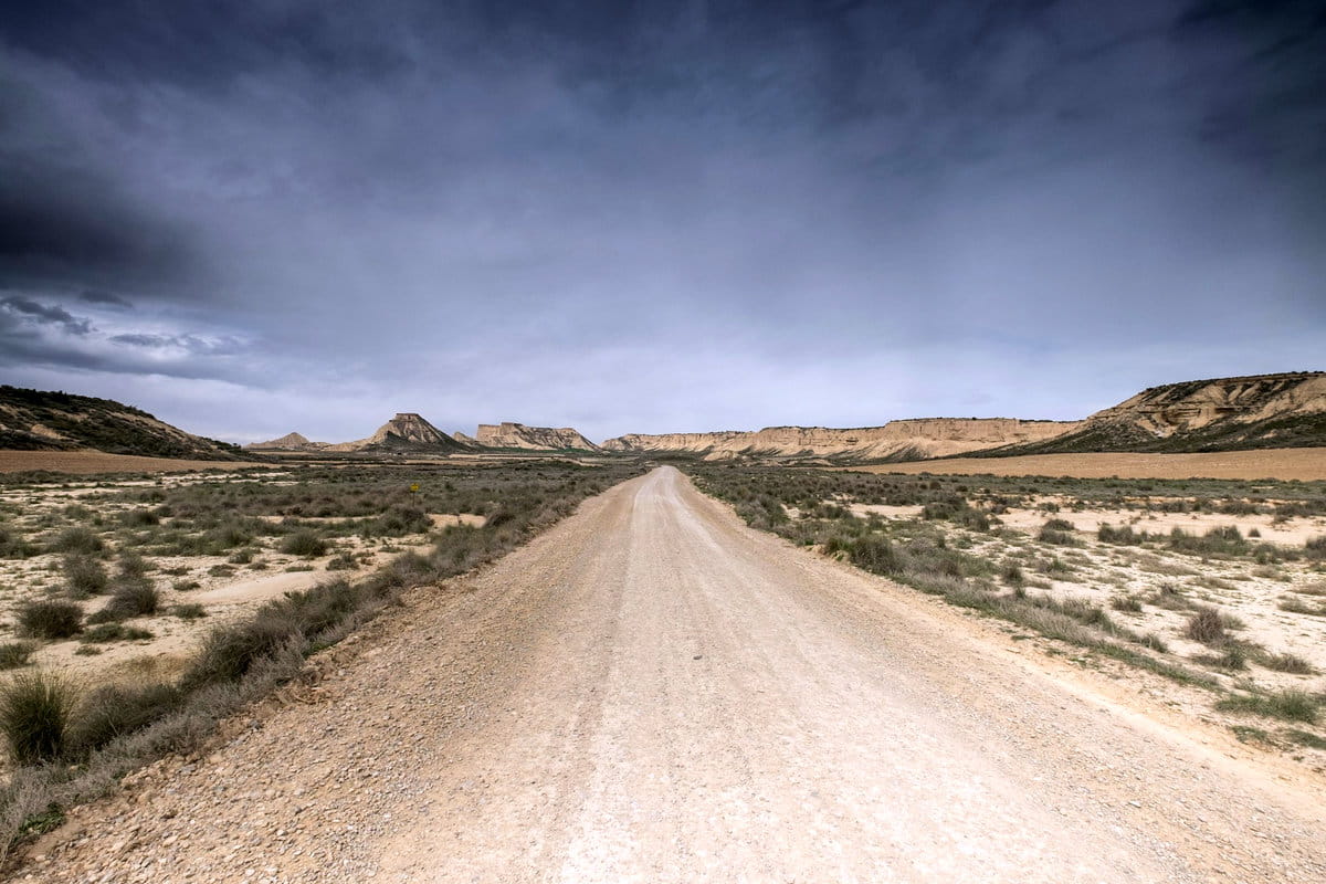 paisajes áridos de las Bardenas Reales