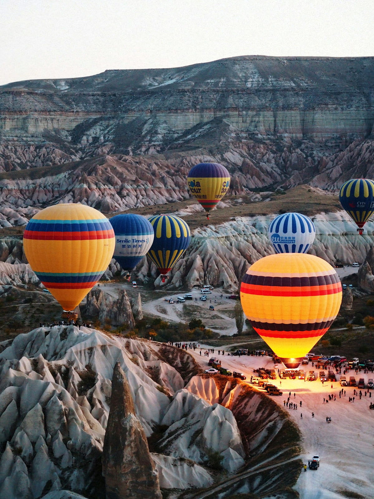 Paseo en globo sobre los valles de Capadocia