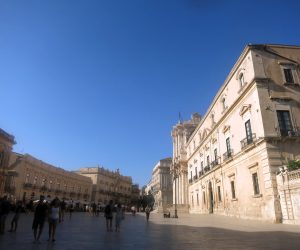 La plaza del Duomo en Siracusa