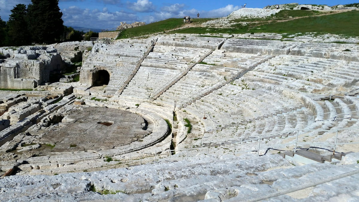 Teatro Griego del Parque Arqueológico de Neápolis en Siracusa
